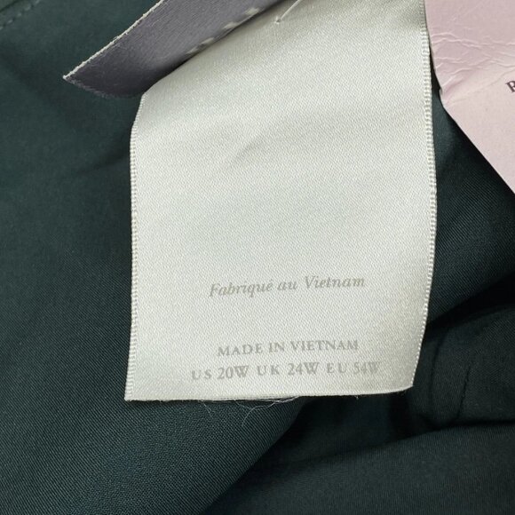 BHLDN Women’s Dylan One-Shoulder Stretch Satin Maxi Dress Emerald Green Size 20W - Picture 6 of 12